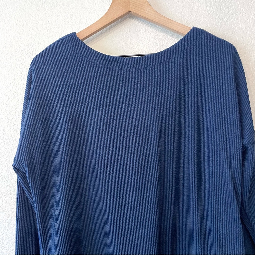 Maeve By Anthro Kasi Ribbed Draped Back Top View 5